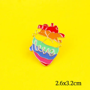 LGBT Rainbow Love Badges - HZ0758XZ