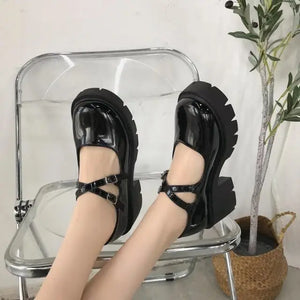 Lolita Japanese Style Vintage Soft Sister High Heel Shoe -