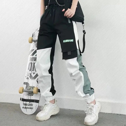 Loose High Waist Drawstring Street Trouser