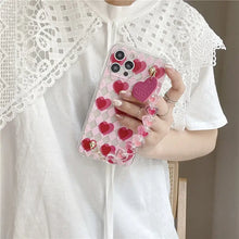 Load image into Gallery viewer, Love Heart Bracelet Clear Soft Phone Case For IPhone
