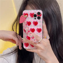 Load image into Gallery viewer, Love Heart Bracelet Clear Soft Phone Case For IPhone