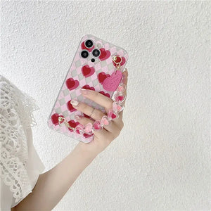 Love Heart Bracelet Clear Soft Phone Case For IPhone