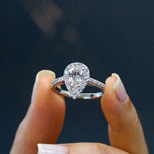 Load image into Gallery viewer, Micro Paved Crystal Zircon Elegant Ring