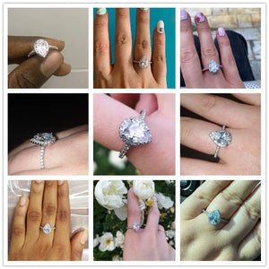 Micro Paved Crystal Zircon Elegant Ring