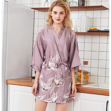Load image into Gallery viewer, Mini Kimono Pajama Sleepwear - Light Purple-Short / M
