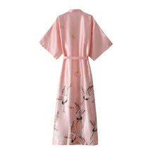 Load image into Gallery viewer, Mini Kimono Pajama Sleepwear - Pink-Long Robe / XL
