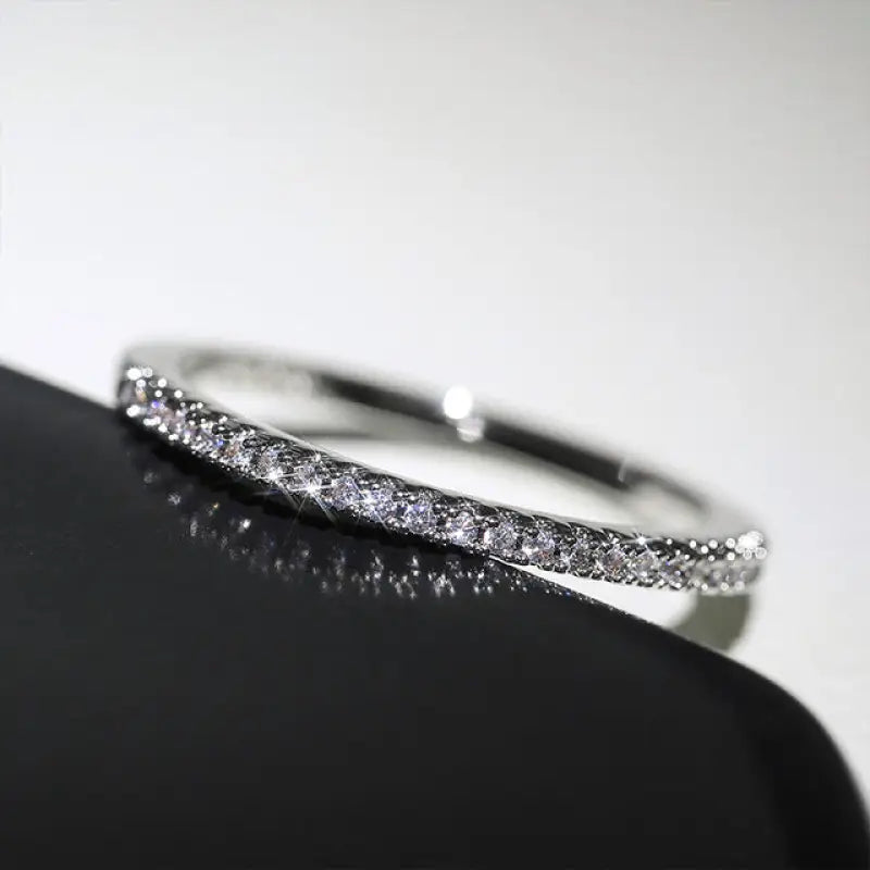 Minimalist Brilliant Cubic Zircon High Quality Ring - 8