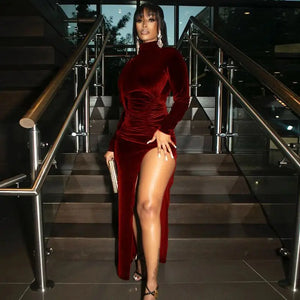 Monte Carlo Velvet Ruched Dress