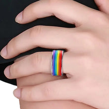 Load image into Gallery viewer, Multicolor Unisex Pride Ring