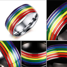 Load image into Gallery viewer, Multicolor Unisex Pride Ring