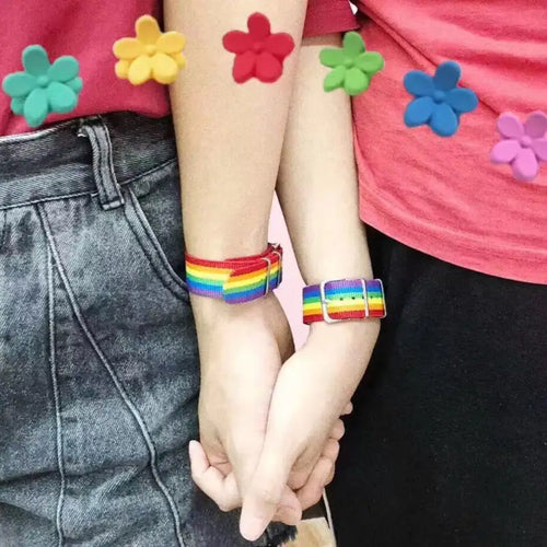 Nepal Rainbow Pride Woven Bracelet
