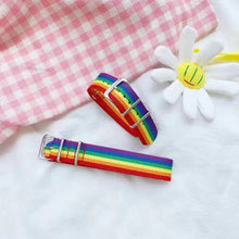 Load image into Gallery viewer, Nepal Rainbow Pride Woven Bracelet - Multicolor