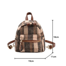Load image into Gallery viewer, Plaid Large Capacity Stripe Style Fashionable Backpack