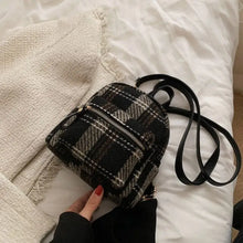Load image into Gallery viewer, Plaid Large Capacity Stripe Style Fashionable Backpack