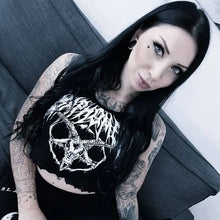 Load image into Gallery viewer, Punk Goth Goat Head Print Tank