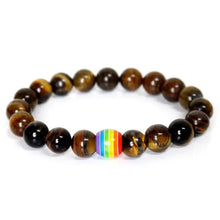 Load image into Gallery viewer, Rainbow Bead Pride Charm Bracelet - 2 / Beads 10mm