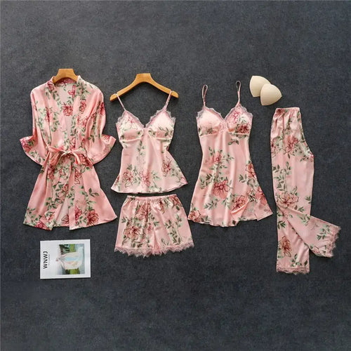 Rayon Nightwear Kimono Sleepwear