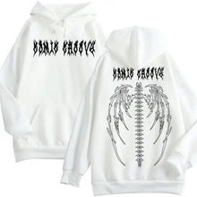 Load image into Gallery viewer, Retro Gothic Oversized Punk Hoodie - Hooded white / 4XL