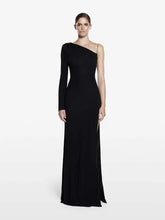Load image into Gallery viewer, One Shoulder Chain Backless High Slit Long Dress