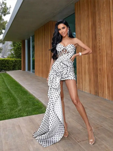 Load image into Gallery viewer, Off the Shoulder Draped Party Club Dress