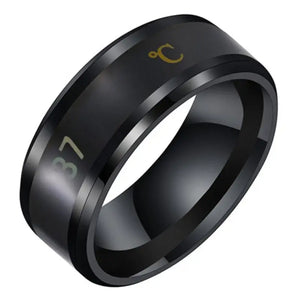 Smart Sensor Body Temperature Ring - black / SPAIN / 9