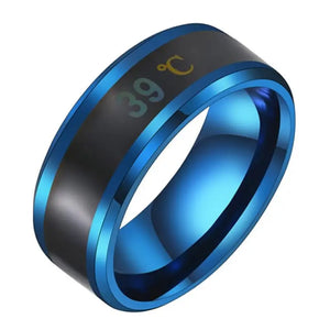 Smart Sensor Body Temperature Ring - Blue / France / 8