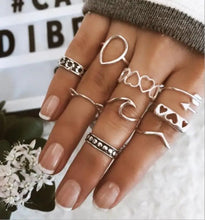 Load image into Gallery viewer, Snake Vintage Bague Ring Sets - 10