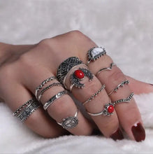 Load image into Gallery viewer, Snake Vintage Bague Ring Sets - 12