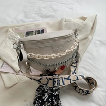 Load image into Gallery viewer, Solid Color Crossbody Chain Design Handbags - Beige