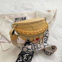 Load image into Gallery viewer, Solid Color Crossbody Chain Design Handbags - Yellow