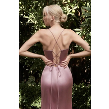 Load image into Gallery viewer, Spaghetti Strap Backless Lace-up Long Dress