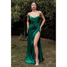 Load image into Gallery viewer, Spaghetti Strap Backless Lace-up Long Dress - M / Green