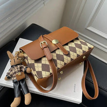 Load image into Gallery viewer, Square Crossbody Bag With Pendant Design Handbag