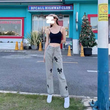 Load image into Gallery viewer, Streetwear Korean Fashion High Waist Y2k Straight Jeans