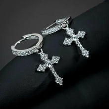 Load image into Gallery viewer, Stylish Arrow Cross-shape Drop Zirconia Earrings