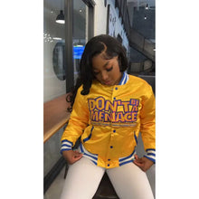 Load image into Gallery viewer, Varsity Racing Oversize Bomber Jacket
