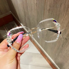 Load image into Gallery viewer, Vintage Rimless Rhinestone Sunglasses - Clear 29 / Other
