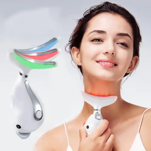 LED Photon Therapy Neck and Face Lifting Massager